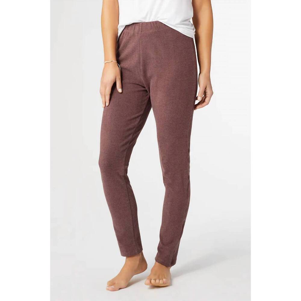NEW COCO + CARMEN weekend brushed legging in wine